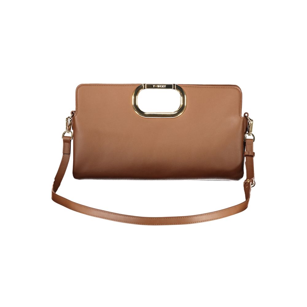 Brown Polyurethane Women's Bag