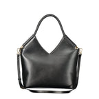 Black Polyurethane Women's Bag