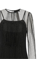 Black Polyamide Long Dress