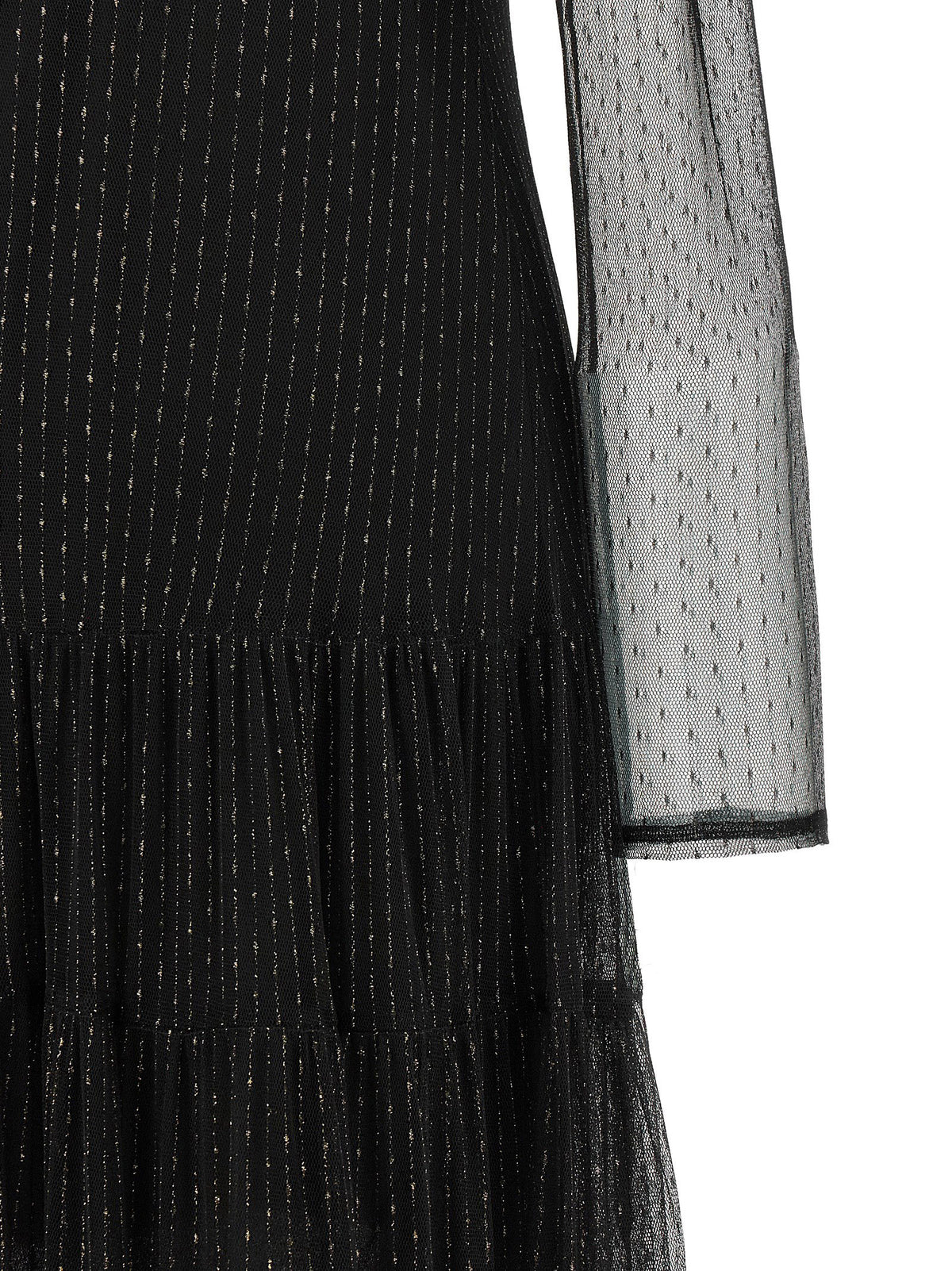 Black Polyamide Long Dress