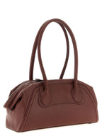 Brown Calfskin Shoulder Bag