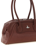 Brown Calfskin Shoulder Bag