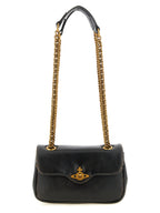 Black Calfskin Shoulder Bag