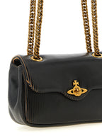 Black Calfskin Shoulder Bag