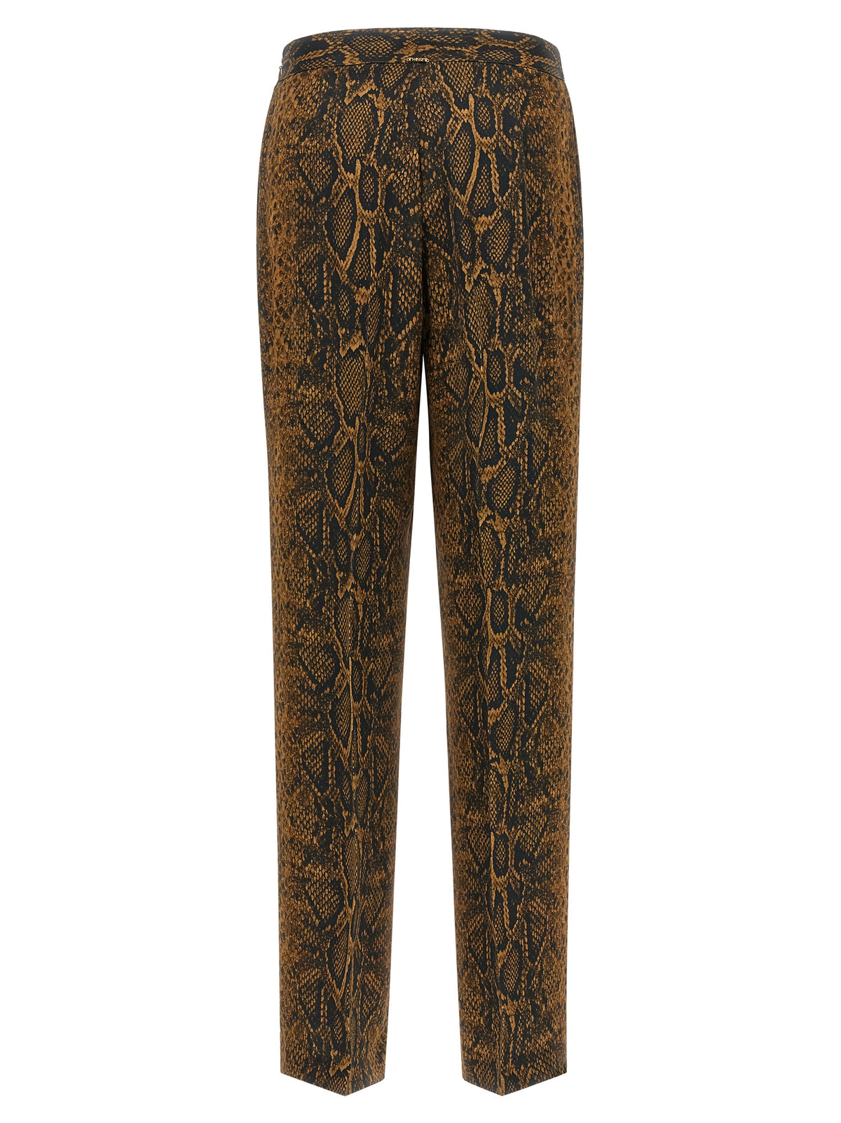 Brown Viscose Casual Pants