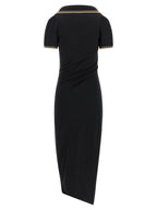 Black Cotton Midi Dress