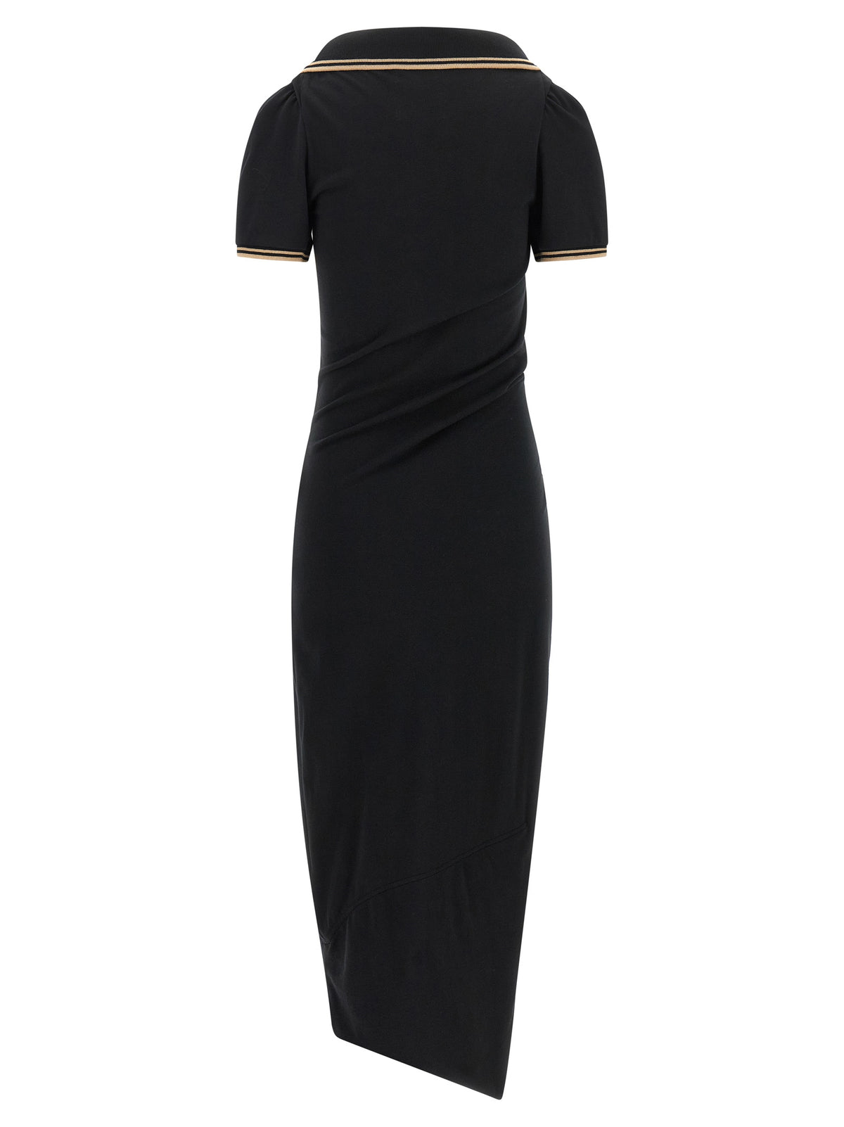Black Cotton Midi Dress