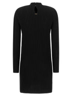 Black Viscose Short Dress
