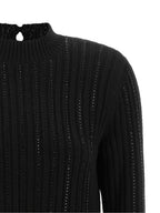 Black Viscose Short Dress
