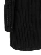 Black Viscose Short Dress