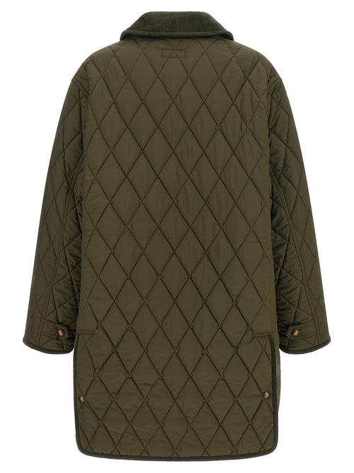Bicolor Polyester Full-Length Jacket