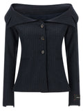 Blue Polyester Blazer