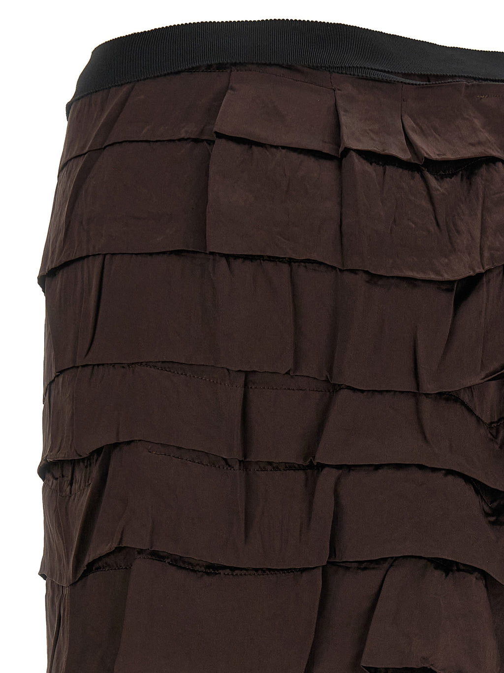 Multicolor Silk Midi Skirt