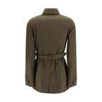 Bicolor Cotton Shell Jacket