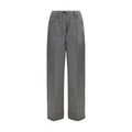 Gray Wool Oves Aries Casual Pants