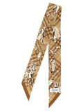 Beige Satin Foulard
