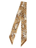 Beige Satin Foulard