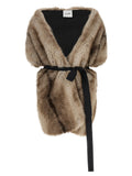 Beige Polyester Foulard