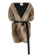 Beige Polyester Foulard