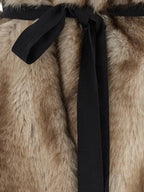 Beige Polyester Foulard