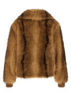 Beige Polyester Bomber