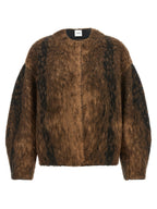 Brown Wool Full-Length Jacket