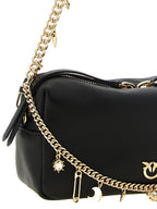 Black Lambskin Shoulder Bag