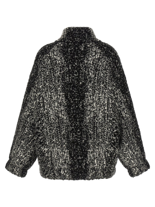 Bicolor Wool Bomber