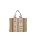 Beige Linen Handbag