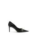 Black Goatskin High Heel Pumps