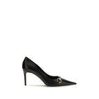 Black Goatskin High Heel Pumps