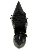 Black Calfskin High Heel Pumps