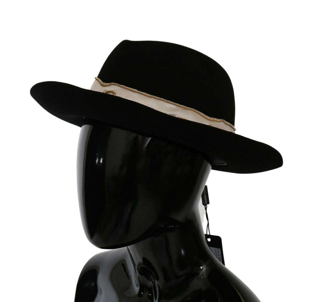 Black Lapin Amor Gignit Wide Brim Panama Hat