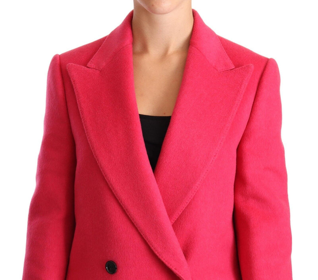 Pink Double Breasted Trenchcoat Jacket