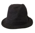 Gray Virgin Wool Logo Fedora Trilby Cappello Hat