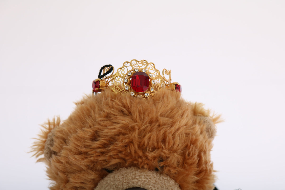 Teddy Bear Gold Crystal  Crown Tiara Diadem Hair Band