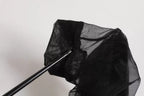 Black Nylon Mesh Sock Style Boots Shoes