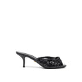 Black Snake Skin  Platform Sandals