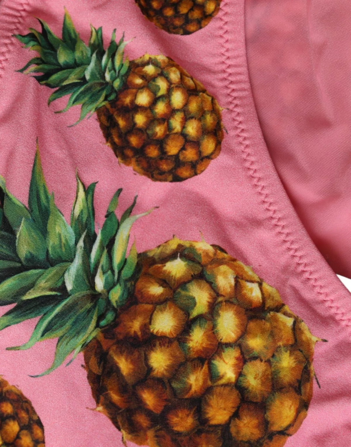 Pink Pineapple Swimsuit Bikini Bottom Swimwear