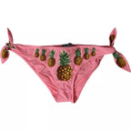 Pink Pineapple Swimsuit Bikini Bottom Swimwear