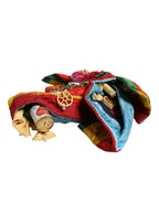 Multicolor Floral Crystal Embellished Diadem Headband