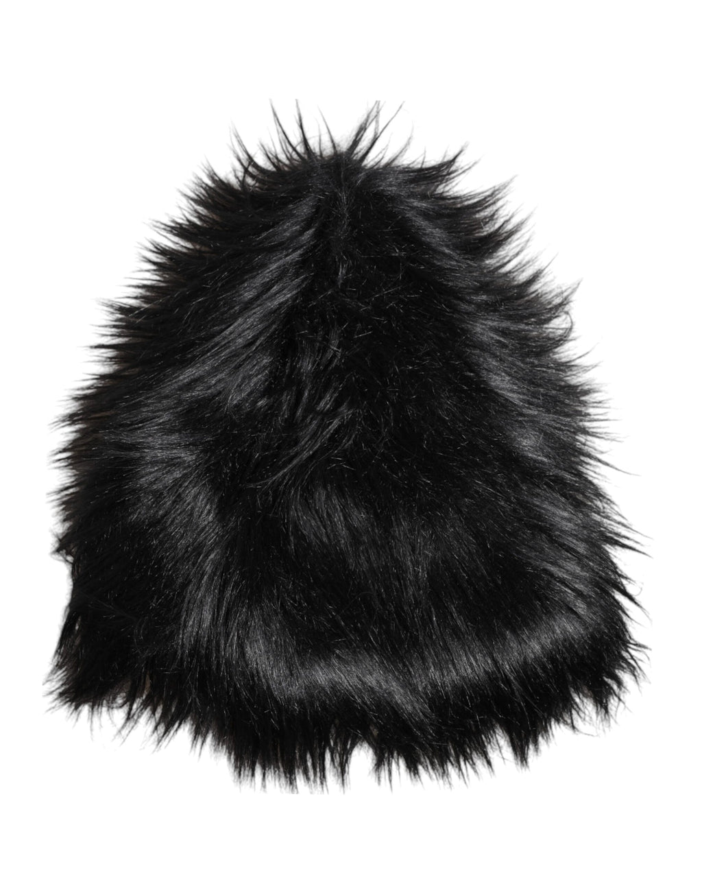 Black Acrylic Fur Womens Bucket Hat