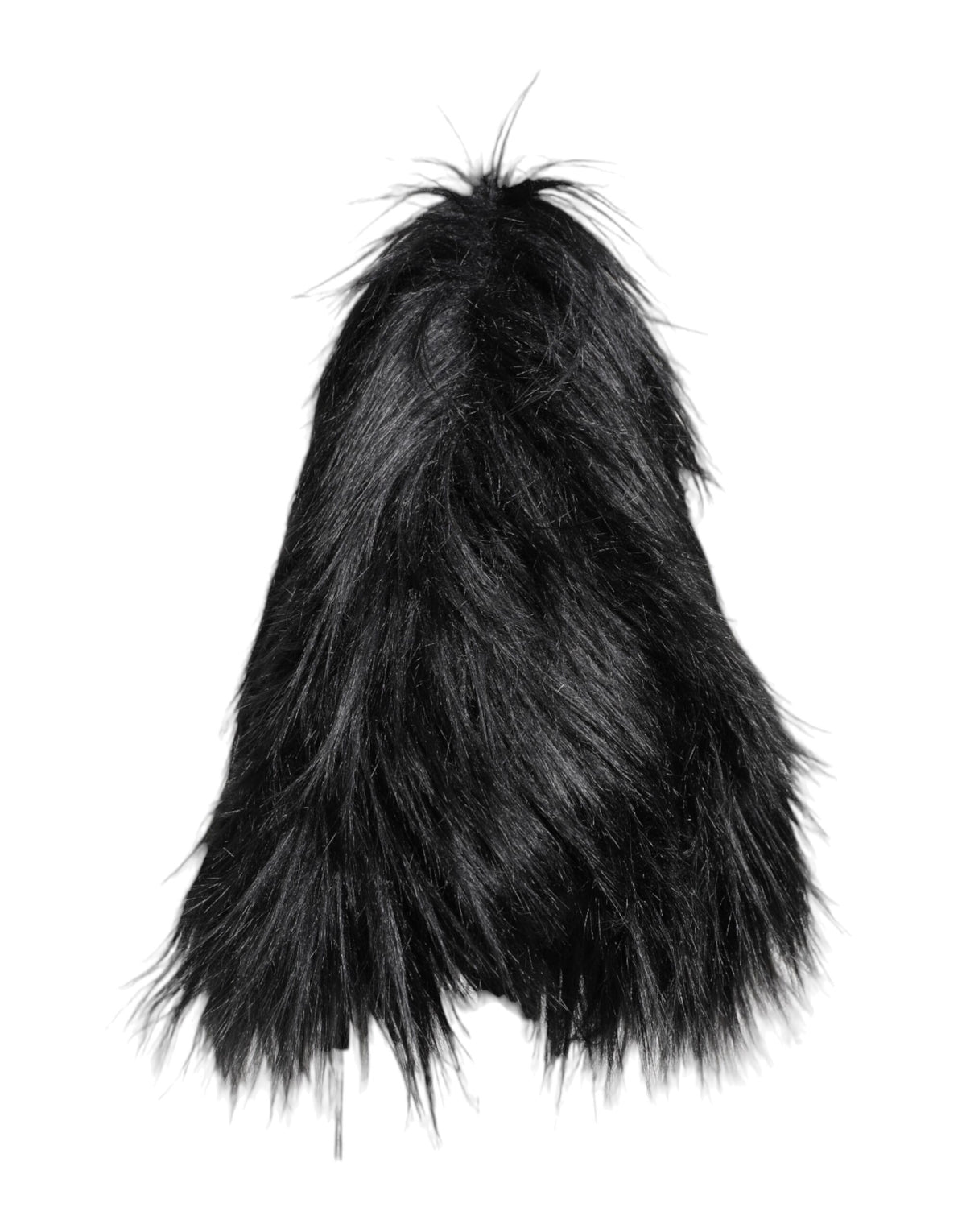 Black Acrylic Fur Womens Bucket Hat