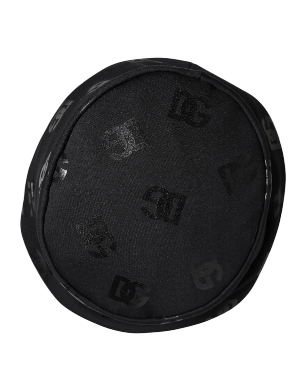 Black DG Monogram Polyester Jacquard Bucket Hat