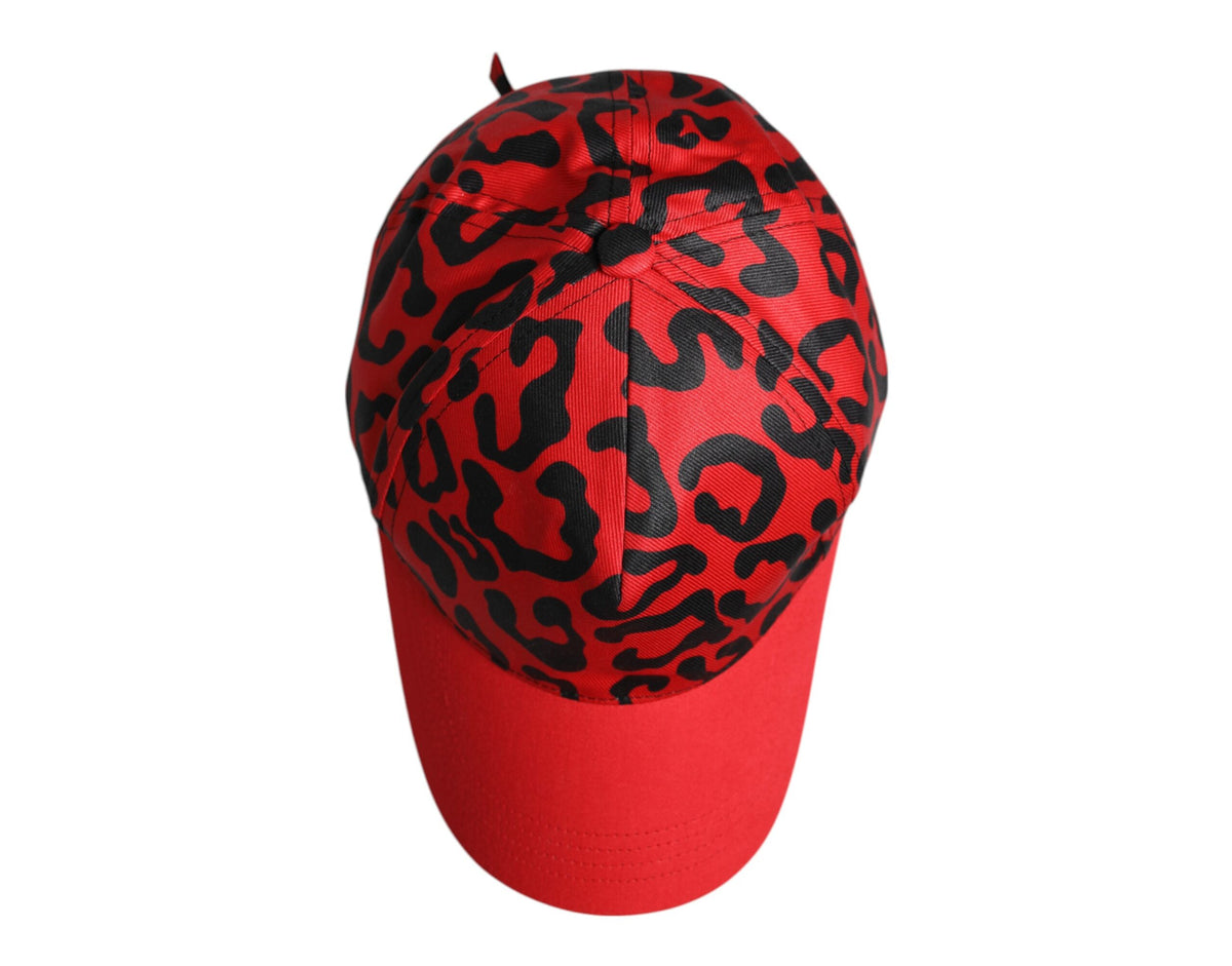 Red Cotton 6 Panels Women Baseball Cap