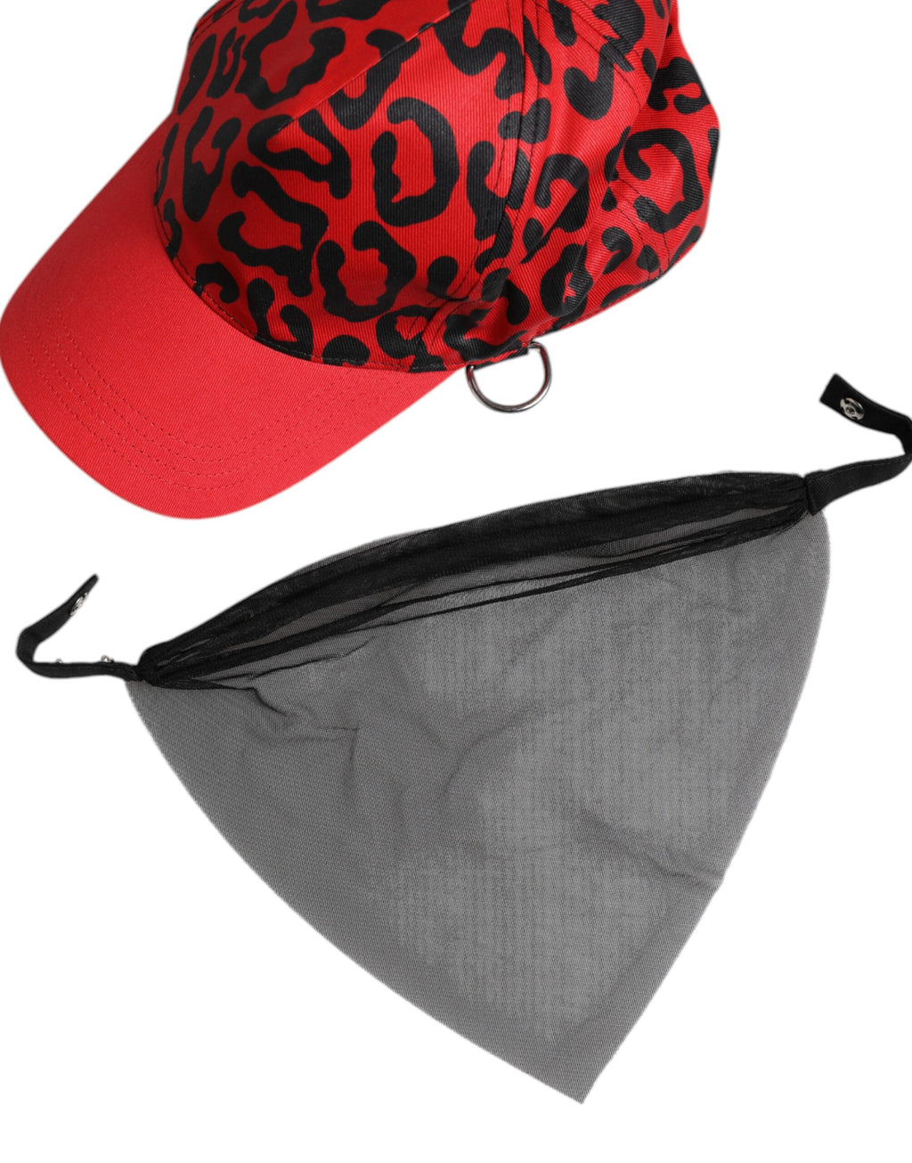 Red Cotton 6 Panels Women Baseball Cap