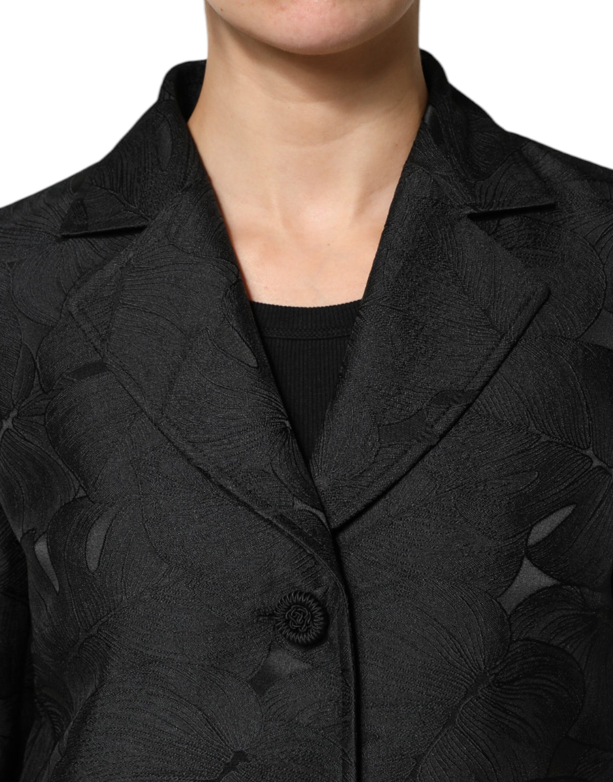 Black Single Breasted Trench Coat Jacket