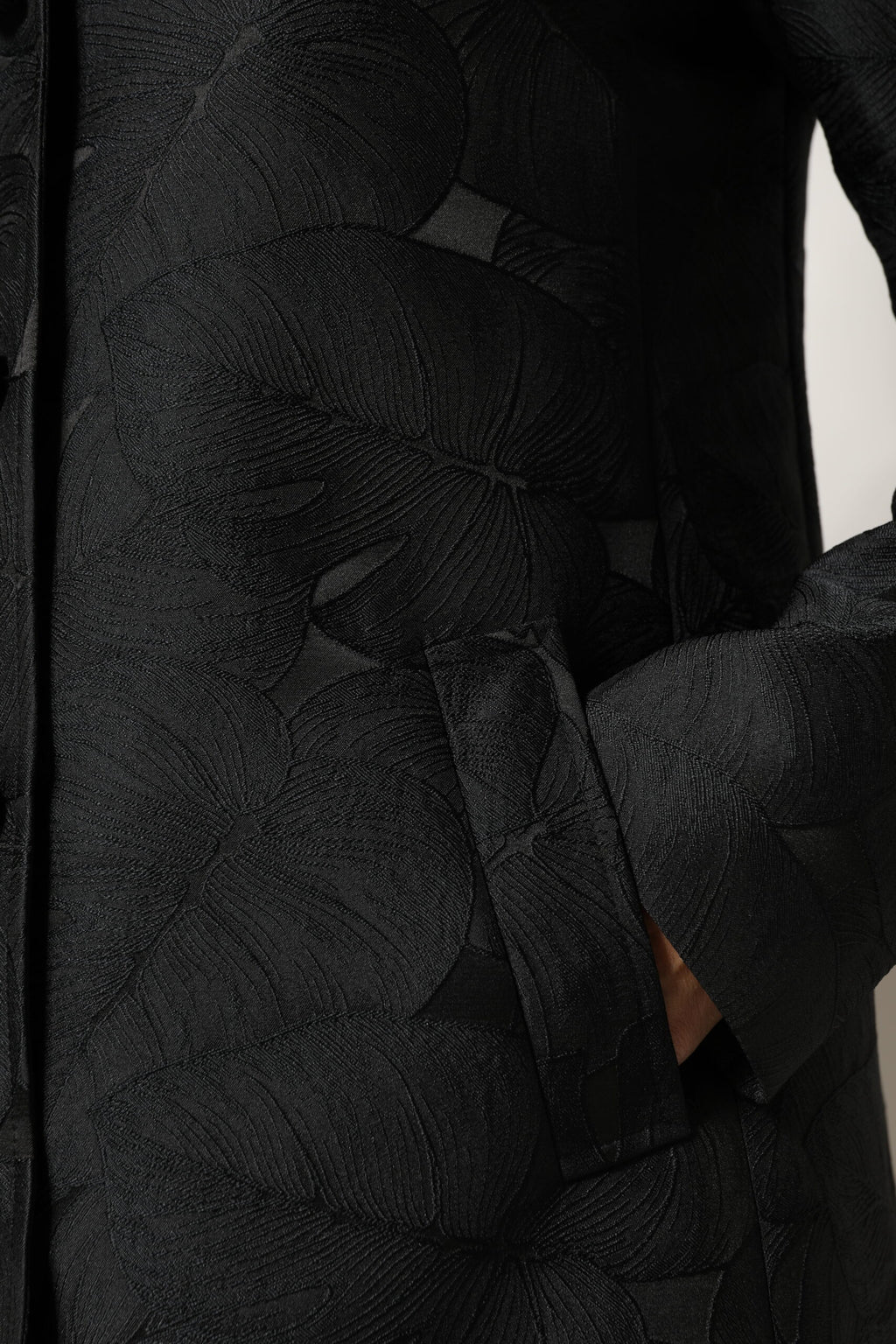Black Single Breasted Trench Coat Jacket