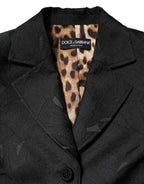 Black Single Breasted Trench Coat Jacket