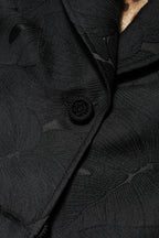 Black Single Breasted Trench Coat Jacket